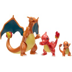 Jazwares Pokemon Select (Charmander, Charmeleon, Charizardu) JW002777 191726434429
