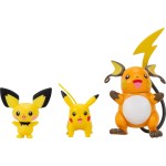 Jazwares Pokemon φιγούρες εξέλιξης 3 τεμ. (Pichu, Pikachu, Raichu) JW002778 191726434436