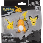Jazwares Pokemon φιγούρες εξέλιξης 3 τεμ. (Pichu, Pikachu, Raichu) JW002778 191726434436