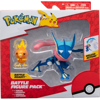 Jazwares Pokemon Battle Figure 2 Pack Features 4.5-Inch Greninja And 2-Inch Torchich JW002905 191726469735