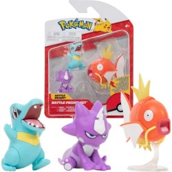 Jazwares Pokemon Battle Figure Set Pokemon φιγούρες 3 τεμ. Totodile, Toxel, Magikarp JW095155 191726399247