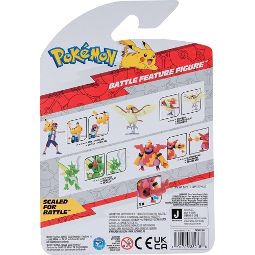 Jazwares Magmortar Battle Figure with Fireball Cannon Pokemon JW095135 191726382188