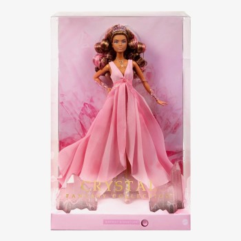 Mattel Barbie Crystal Fantasy Collection Rose Quartz Doll HCB95 194735006557