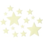Legami Super Stars, Adhesive Phosphorescent Star, in Pvc, Load During the day With the Light and Release it at Ni GLW0001 805246