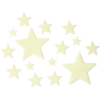 Legami Super Stars, Adhesive Phosphorescent Star, in Pvc, Load During the day With the Light and Release it at Ni GLW0001 805246