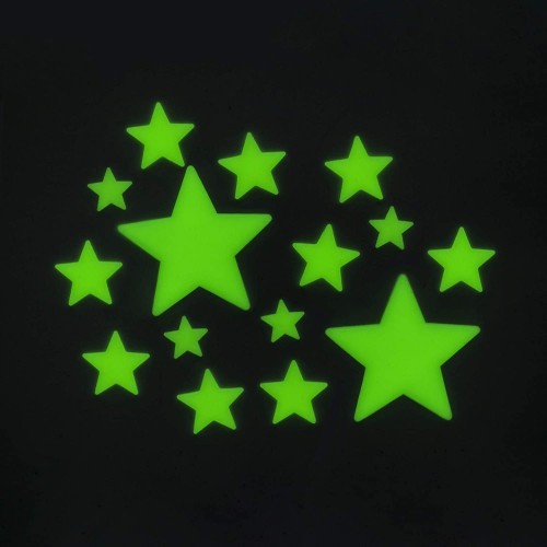 Legami Super Stars, Adhesive Phosphorescent Star, in Pvc, Load During the day With the Light and Release it at Ni GLW0001 805246