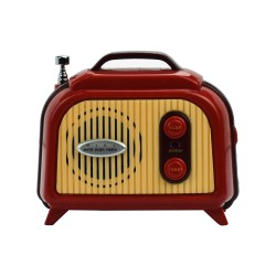 Legami Mini Vintage Radio Retro Επιτραπέζιο Ραδιόφωνο FM Μπαταρίας Καφέ FM0001 8051122260935