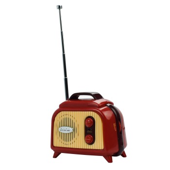 Legami Mini Vintage Radio Retro Επιτραπέζιο Ραδιόφωνο FM Μπαταρίας Καφέ FM0001 8051122260935
