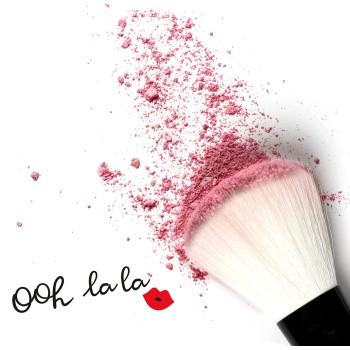 Legami set of 4 Makeup Brushes, Oh My Glow!lips Theme, Includes Powder Brush, Foundation Brush MUBS0003 8054117621681