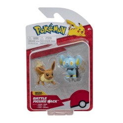 Jazwares Pokemon Toy Figure - 5-8 Cm Shinx and Eevee JW095007 191726424550