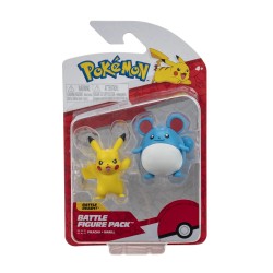 Jazwares Pokemon Φιγούρες 2 Τεμ Pikachu And Marill JW095007 191726424543