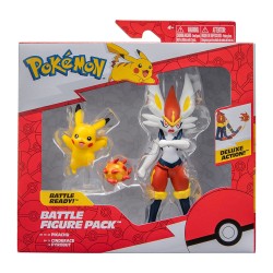 Jazwares Pokemon φιγούρες 2 τεμ Cinderace and Pikachu JW002904 191726469728
