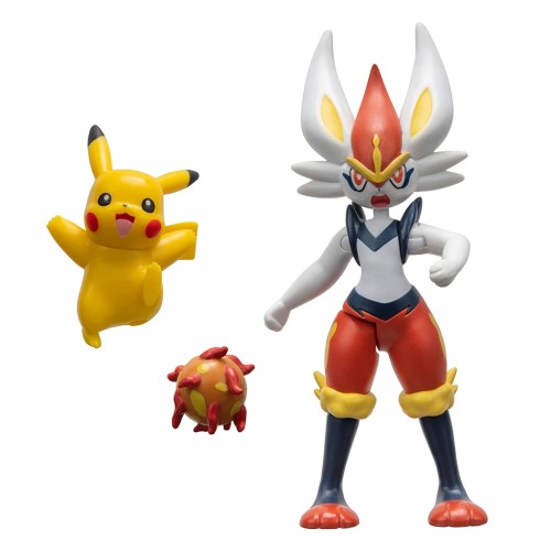 Jazwares Pokemon Figures 2 pieces Cinderace and Pikachu JW002904 191726469728