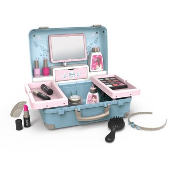 Smoby Kids Beauty Vanity Role Play Case And Roleplay Salon With Stool And Mirror, 7/320148 3032163201489