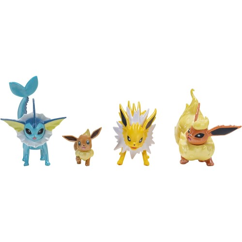 Jazwares Pokemon φιγούρες εξέλιξης 4 τεμ. (Eevee, Jolteon, Vaporeon, Flareon) JW002837 191726451242