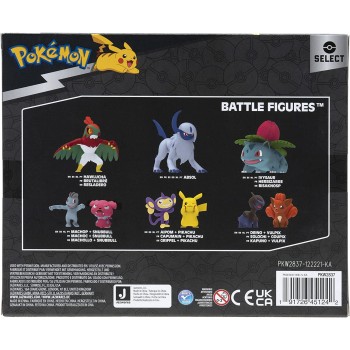 Jazwares Pokemon φιγούρες εξέλιξης 4 τεμ. (Eevee, Jolteon, Vaporeon, Flareon) JW002837 191726451242