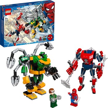 LEGO Spiderman Μάχη Ρομποτικών Στολών Σπάιντερ Μαν και Ντόκτορ Όκταπους 76198 5702016989694