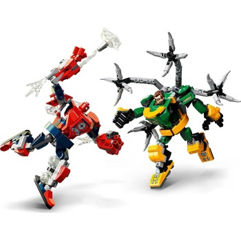 LEGO Spiderman Μάχη Ρομποτικών Στολών Σπάιντερ Μαν και Ντόκτορ Όκταπους 76198 5702016989694