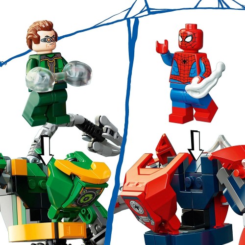 LEGO Spiderman Μάχη Ρομποτικών Στολών Σπάιντερ Μαν και Ντόκτορ Όκταπους 76198 5702016989694