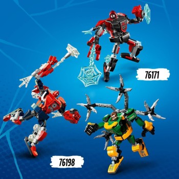 LEGO Spiderman Μάχη Ρομποτικών Στολών Σπάιντερ Μαν και Ντόκτορ Όκταπους 76198 5702016989694