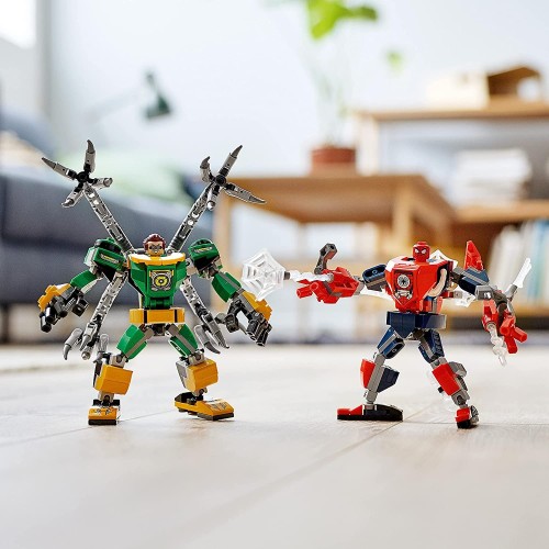 LEGO Spiderman Μάχη Ρομποτικών Στολών Σπάιντερ Μαν και Ντόκτορ Όκταπους 76198 5702016989694