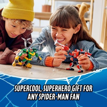 LEGO Spiderman Μάχη Ρομποτικών Στολών Σπάιντερ Μαν και Ντόκτορ Όκταπους 76198 5702016989694