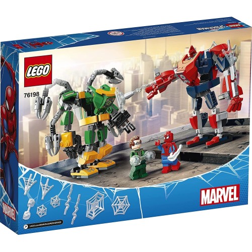 LEGO Spiderman Μάχη Ρομποτικών Στολών Σπάιντερ Μαν και Ντόκτορ Όκταπους 76198 5702016989694