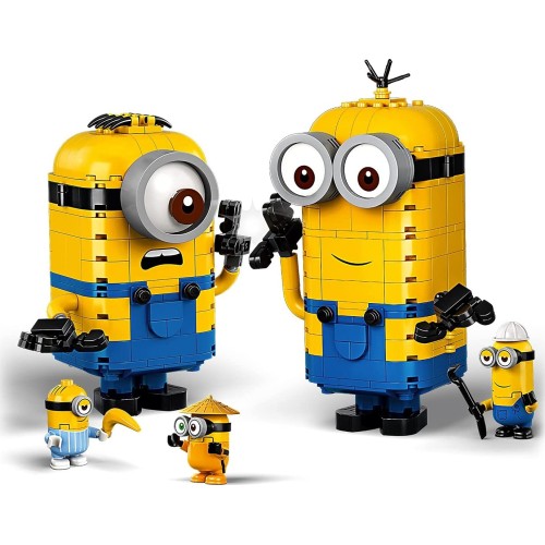 LEGO Minions Φιγούρες Μίνιονς Από Τουβλάκια Και Το Κρησφύγετό Τους 75551 5702016619218