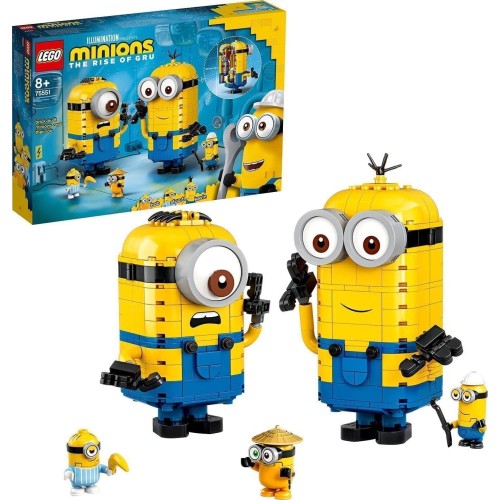 LEGO Minions  Minions Brick-Built And Their Lair Building Toy, Gift Idea For Boys 75551 5702016619218