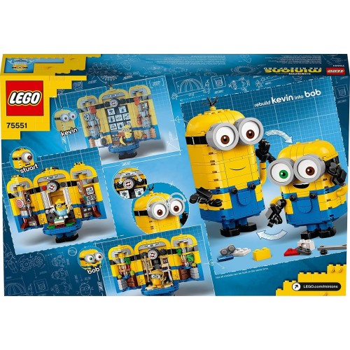 LEGO Minions  Minions Brick-Built And Their Lair Building Toy, Gift Idea For Boys 75551 5702016619218