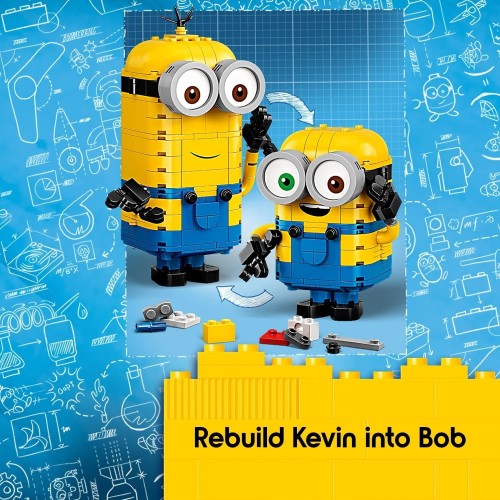 LEGO Minions Φιγούρες Μίνιονς Από Τουβλάκια Και Το Κρησφύγετό Τους 75551 5702016619218