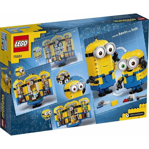 LEGO Minions  Minions Brick-Built And Their Lair Building Toy, Gift Idea For Boys 75551 5702016619218