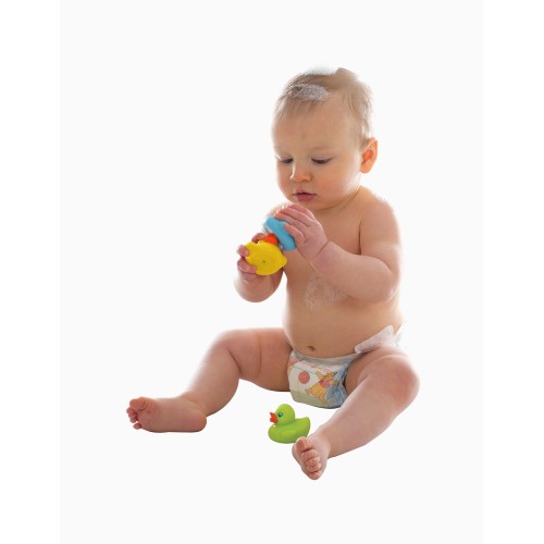 Playgro Bright Baby Duckies 6m+ Πολύχρωμα Παπάκια Μπάνιου 3 Τεμάχια 0188411 9321104884114