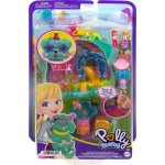 Mattel Polly Pocket Mini Toys, Doggy Birthday Bash Compact Playset With 2 Micro Dolls FRY35 / HKV30 194735108916
