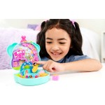 Mattel Polly Pocket Mini Toys, Doggy Birthday Bash Compact Playset With 2 Micro Dolls FRY35 / HKV30 194735108916