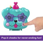 Mattel Polly Pocket Mini Toys, Doggy Birthday Bash Compact Playset With 2 Micro Dolls FRY35 / HKV30 194735108916