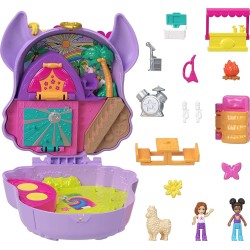 Mattel Polly Pocket Mini - Camp Adventure Llama Compact FRY35 / HKV33 194735109111