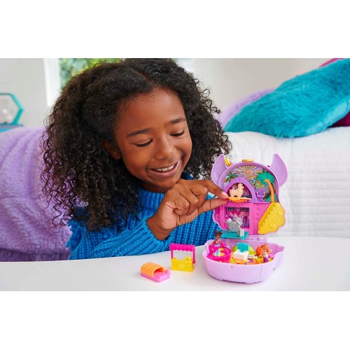 Mattel Polly Pocket Mini - ο Κοσμος της Polly Σετακια Camp Adventure Llama Compact FRY35 / HKV33 194735109111