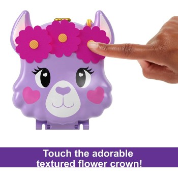 Mattel Polly Pocket Mini - Camp Adventure Llama Compact FRY35 / HKV33 194735109111