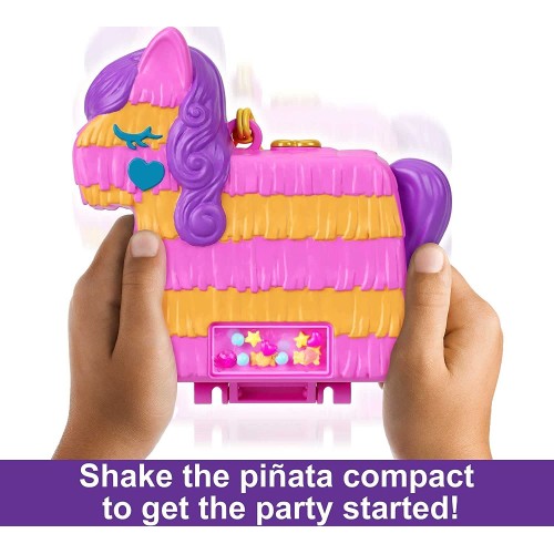 Mattel Polly Pocket Mini - The World Of Polly Sets Pinata Party Compact FRY35 / HKV32 194735108657