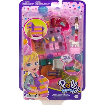 Mattel Polly Pocket Mini - The World Of Polly Sets Pinata Party Compact FRY35 / HKV32 194735108657