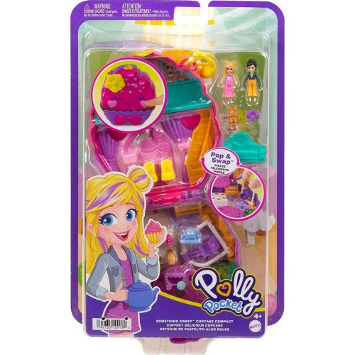 Mattel Polly Pocket Mini - Ο Κοσμος Της Polly Σετακια Something Sweet Cupcake Compact FRY35 / HKV31 194735109180
