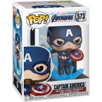 Funko Pop! Marvel Avengers Endgame Captain America With Broken Shield and Mjolnir 573 Bobble-Head 45137 889698451376