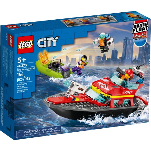 LEGO City Διασωστικό Πυροσβεστικό Σκάφος 60373 5702017416335