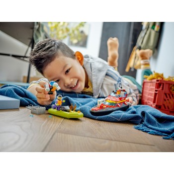 LEGO City Διασωστικό Πυροσβεστικό Σκάφος 60373 5702017416335