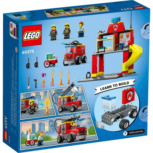 LEGO City Πυροσβεστικός Σταθμός Και Πυροσβεστικό Φορτηγό 60375 5702017416359