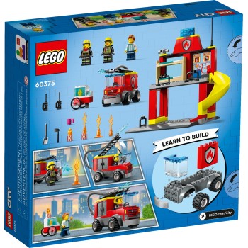 LEGO City Πυροσβεστικός Σταθμός Και Πυροσβεστικό Φορτηγό 60375 5702017416359