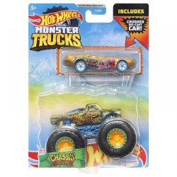 Mattel Hot Wheels Όχημα Monster Trucks Με Αυτοκινητάκι Chassis Snapper GRH81 / HKM09 194735103669