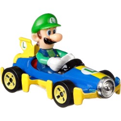 Mattel Hot Wheels Αυτοκινητάκια Mario Kart Luigi with Mach 8 GBG25 / GBG27 887961714456