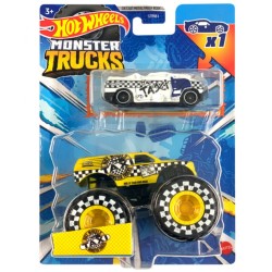 Mattel Hot Wheels Όχημα Monster Trucks Με Αυτοκινητάκι Taxi GRH81 / HKM07 194735103720
